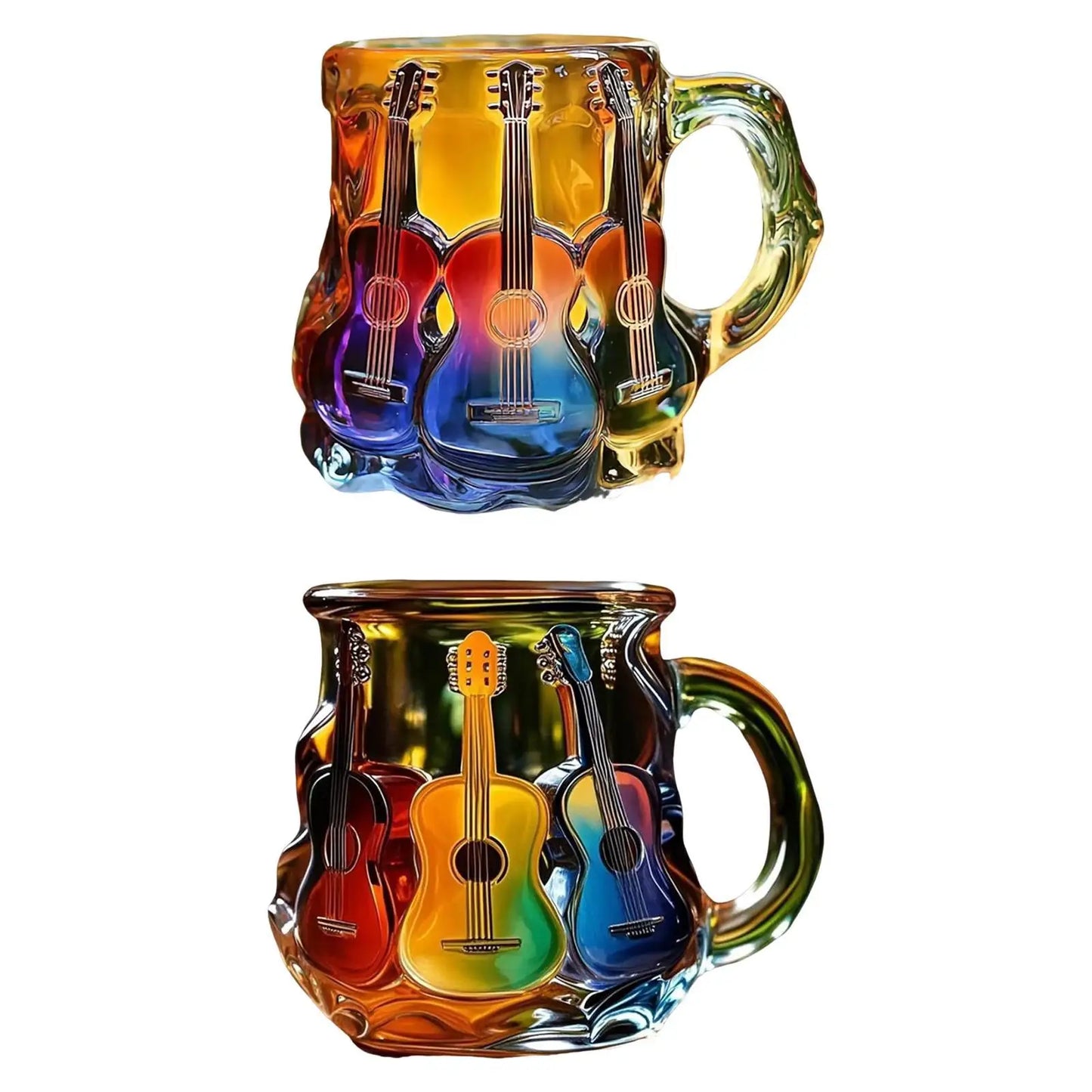 Guitar Art Coffee Mug Collection Gifts Multifunctional Creative Desktop Ornament for Shelf Studio Living Room Bedroom Adults