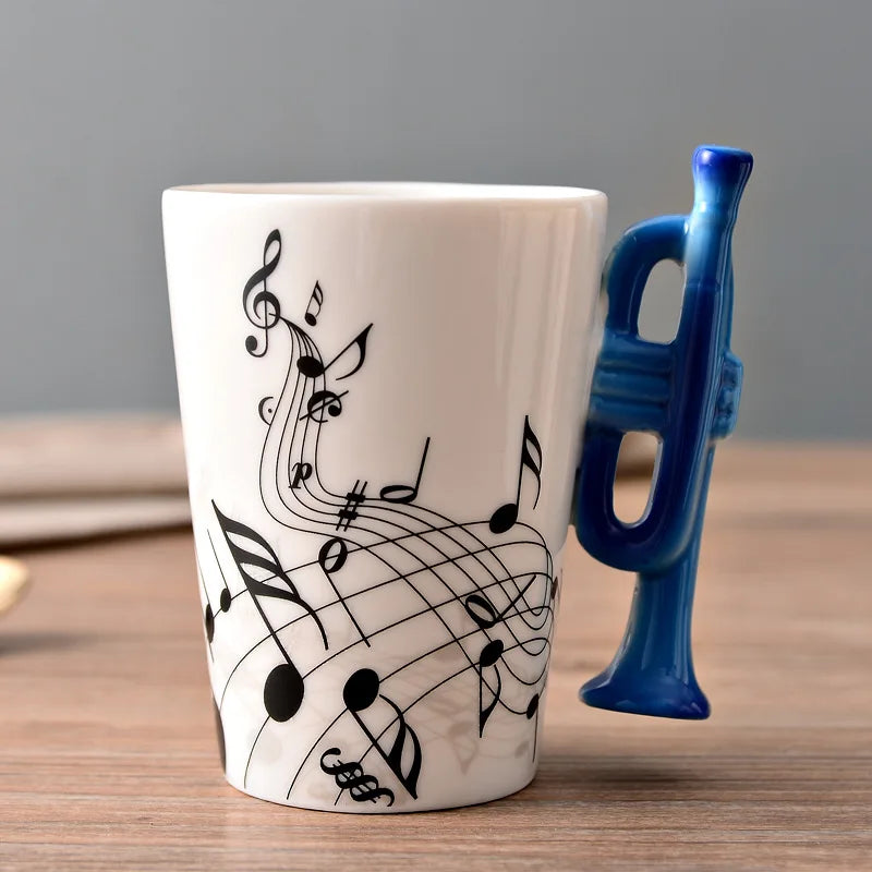 Ceramic Music Mug Bar Guitar Mugs
