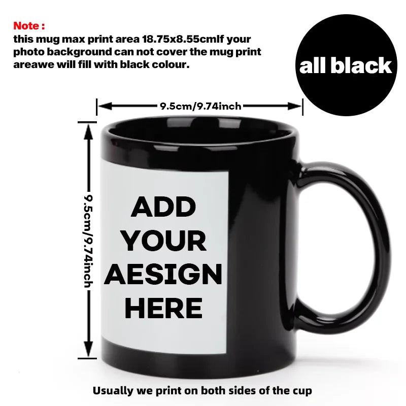 1 custom mug - personalized coffee mug with photos&text - unique gift for anniversary, Valentine's Day, and Mother's Day