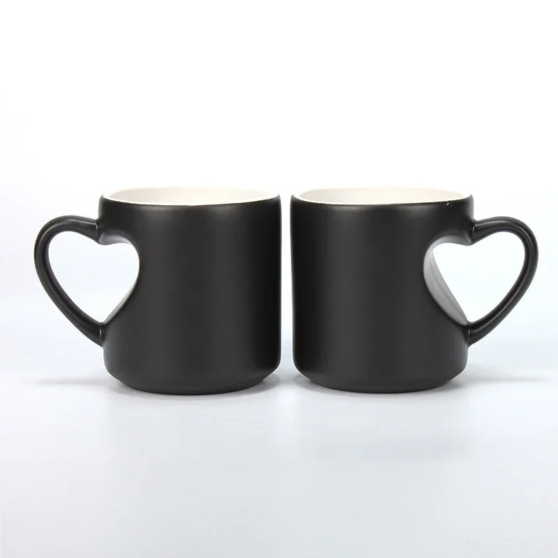 New DIY Photo mug best gift for friends Changing Color Love heart Mug unique Ceramic Coffee Cup custom your photo on Tea