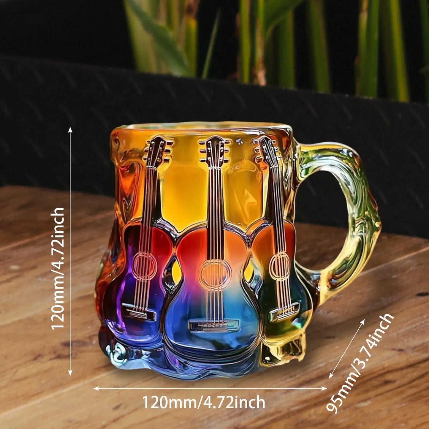 Guitar Art Coffee Mug Collection Gifts Multifunctional Creative Desktop Ornament for Shelf Studio Living Room Bedroom Adults