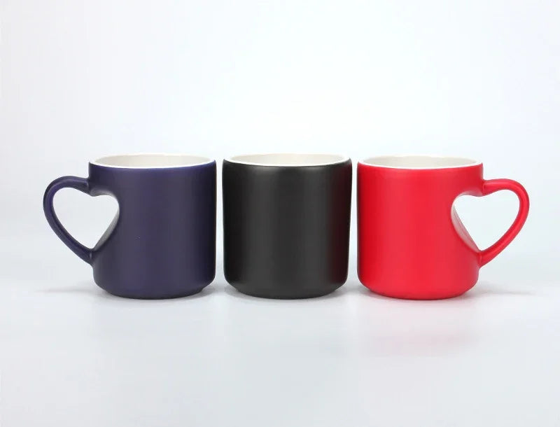 New DIY Photo mug best gift for friends Changing Color Love heart Mug unique Ceramic Coffee Cup custom your photo on Tea
